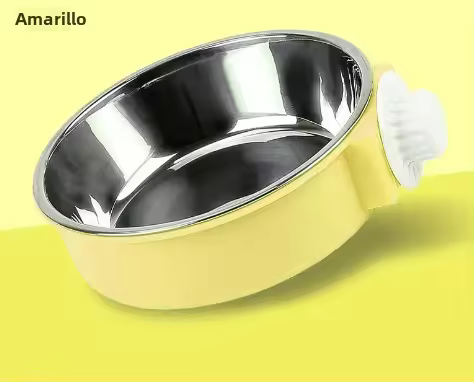 Tazón De Alimentos Para Perros Acero Inoxidable Ajustable Anti Volcado Perfecto Para Alimentación Y Agua Colgante Para Perros - 1