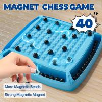 Juego de ajedrez magnético, juego de ajedrez magnético para niños de 6 - 8 - 12 años, juego de ajedrez magnético para adultos, juego familiar para niños y adultos, juego magnético con 40 piezas, regalo de cumpleaños divertido para niños - details 3