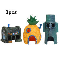 Figuras De Acción SpongeBob Para Niños Juguete De Bob Esponja Cangrejo Jefe Patricio Decoración De Pecera Bandai PVC 3.5-14.5cm - details 0