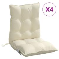 vidaXL Cojines para silla con respaldo bajo 4 uds tela Oxford Color Gris,  Crema,  Beige y mas Cojín Decorativo de Asiento Cojines de muebles de salon - details 10