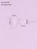 Aros De Joyería Invisibles De Plástico 5mm Para Manualidades DIY Suministros De Pendientes Sin Punzón (300 Piezas/150 Pares) - details 5