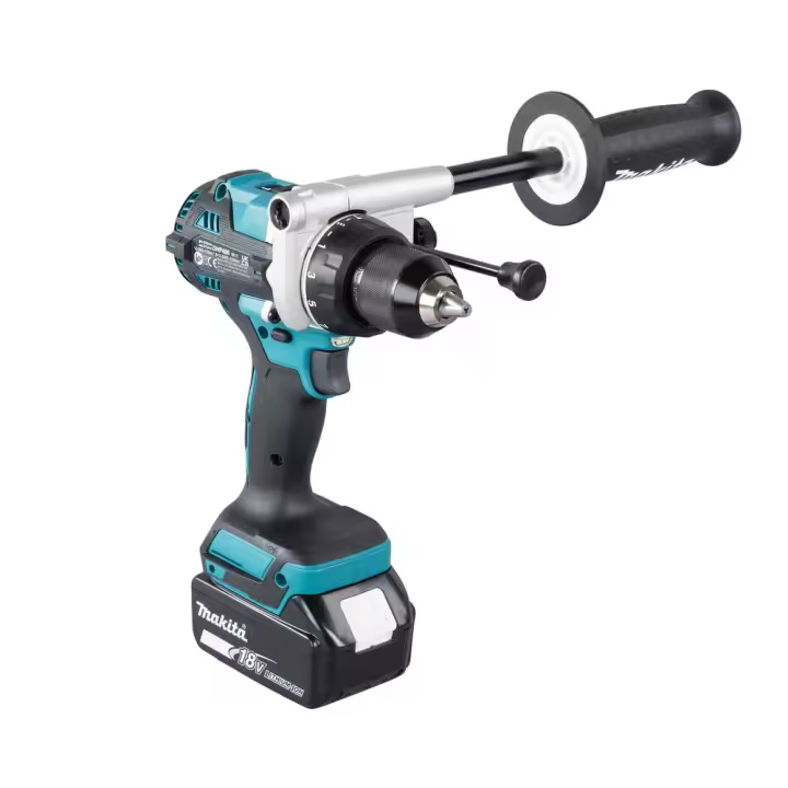 MAKITA - TALADRO COMBINADO MAKITA DHP486RTJ BL 18V 130NM 5.0AH DHP486RTJ + JUEGO PUNTAS + ADAPTADOR - 1