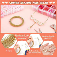 Hilo De Cobre Amarillo De 20 Ga 23Ft Resistente Al Envejecimiento Para Fabricación De Joyas Pulseras Y Collares - details 2
