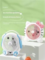 Ventilador eléctrico de dibujos animados de verano, pequeño dormitorio de estudiantes, cama de escritorio, portátil, para oficina en casa, ventilador de escritorio, regalo - details 8