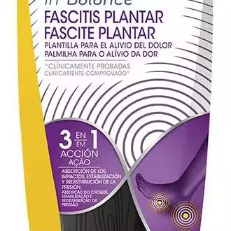 Fascitis Plantar Plantillas Anti-Dolor Con Tecnología In-Balance 3 En 1 #Talla S 37-39,5 1 U - 1