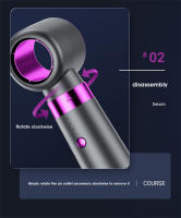 Secador De Pelo 5 En 1 Peine Secador De Aire Caliente Frío Estilo Peine Secador Eléctrico Con Auto Curling Iron Para El Hogar - details 16