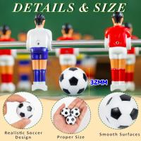 Bolas De Fútbol Para Mesa De Fútbol 32mm Accesorios De Juego Interactivo Para Padres E Hijos 6/8/10 Piezas Reemplazo Para Juegos De Mesa - details 3