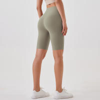 Shorts De Yoga Para Mujer Cintura Alta Transpirables Suaves Y Tensos Leggings De Gimnasio Cortos De Ciclismo Deportivos - details 72