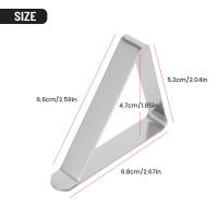 Clips Para Mantel De Acero Inoxidable 8 Piezas Clip Para Mantel De Boda Y Picnic Soporte Estable Para Mantel Redondo Clip Fijo Para Hogar - details 5