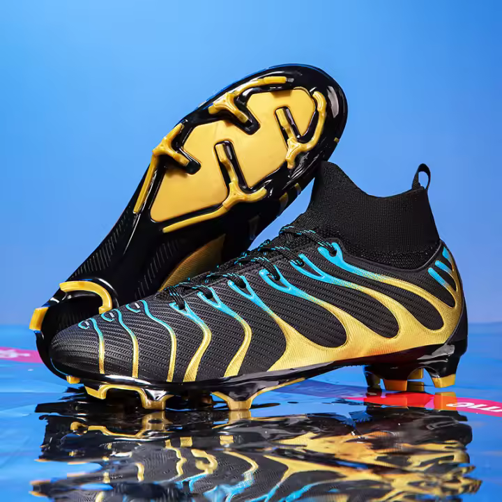 Zapatos de fútbol al aire libre para hombre, zapatillas deportivas de entrenamiento con picos largos FG/TF, botas de fútbol antideslizantes para niños, tacos de fútbol sala para interiores, cómodos - 1