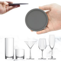 6PCS Silicone Coasters Set Copos De Siêu Goma Para Taza De Café Redondos Con Soporte Accesorios De Mesa Antideslizantes Ecológicos - details 7