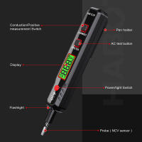 Bolígrafo De Voltaje HT89 AC 12V-300V Indicador Inteligente De Voltaje Prueba De Continuidad Herramienta Eléctrica Con Pantalla Digital - details 3