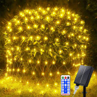 Luces Solares De Red 1pc Jardín Pared Techo 8 Modos Control Remoto Auto Encendido/Apagado Exterior Luces Twinkle Para Patio - details 21