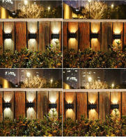Lámpara De Pared Solar 4/6/8/10 LEDs Impermeable Para Exteriores Iluminação En Dirección Vertical Y Horizontal Decoración Para Jardín Casa Y Porche - details 11