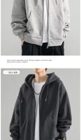 Sudadera De Capucha Para Hombre Estilo Retro Con Cremallera Largo Manga Suelta Chaqueta Gótica Casual De Harajuku Y2K Streetwear - details 8
