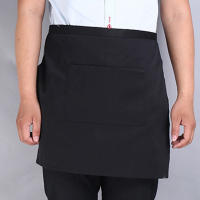 Apariencia De Cocinero Mitad Con Bolsillo Ajustable De Largo Restaurante Apron De Cintura Sólido Verano Para Cocina Pub Suministros De Limpieza - details 9