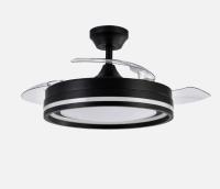 FABRILAMP PREMIUM Ventilador Dc Cerrato NEGRO 72w 3aspas Desplegables 107d 7200lm 6vel 3000k,4500k,6000k, Remoto+temporizador+memoria Incluye mando a distancia y dos tijas de 10 y 25 centímetro Productos originales calidad de confianza - details 1