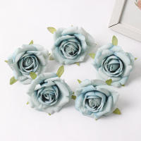 5/10Pcs Rosas Artificiales 7CM Flores Falsas Para Decoración De Hogar Bodas Fiesta Decoración De Jardín Corona De Novia Regalo Decorativo - details 14