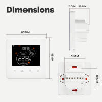 Termostato WiFi Tuya Controlador De Temperatura De Habitación Compatible Con Alexa Y Google Home Para Calefacción De Suelo Eléctrica Y Agua Calentador De Gas - details 16