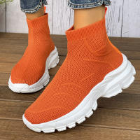 Botas De Invierno Para Mujer Calidad Superior Tejidas Botines Chelsea Moda Confort Medio Tacón Material Synthético Forro Poliéster - details 7
