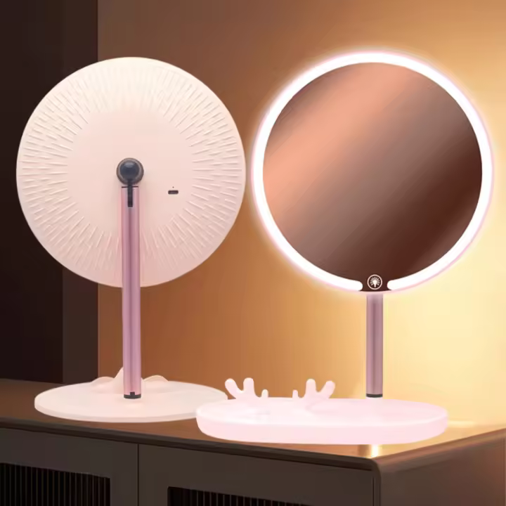 Espejo de Maquillaje con Iluminación LED: Tocador con 15 Bombillas, 3 Modos de Luz, Control Táctil, USB Recargable  Espejo de Maquillaje con Aumento y Luz para Maquillaje (ESP001 3990 6990 D7) - 1