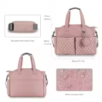 Bolsa de Pañales para Bebé de Gran Capacidad Bolsa de Maternidad Impermeable Multifuncional Portátil para Cuidado del Bebé Material de Poliéster - details 9