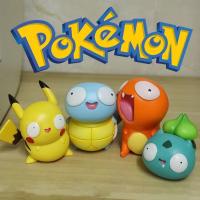 Figuras De Acción Pokemon Kawaii Con Ojos Grandes Pikachu Charmander Bulbasaur Decoración Divertida Para Vehículos Regalo Para Fans De Anime Tamaño 5-7cm Unisex - details 0