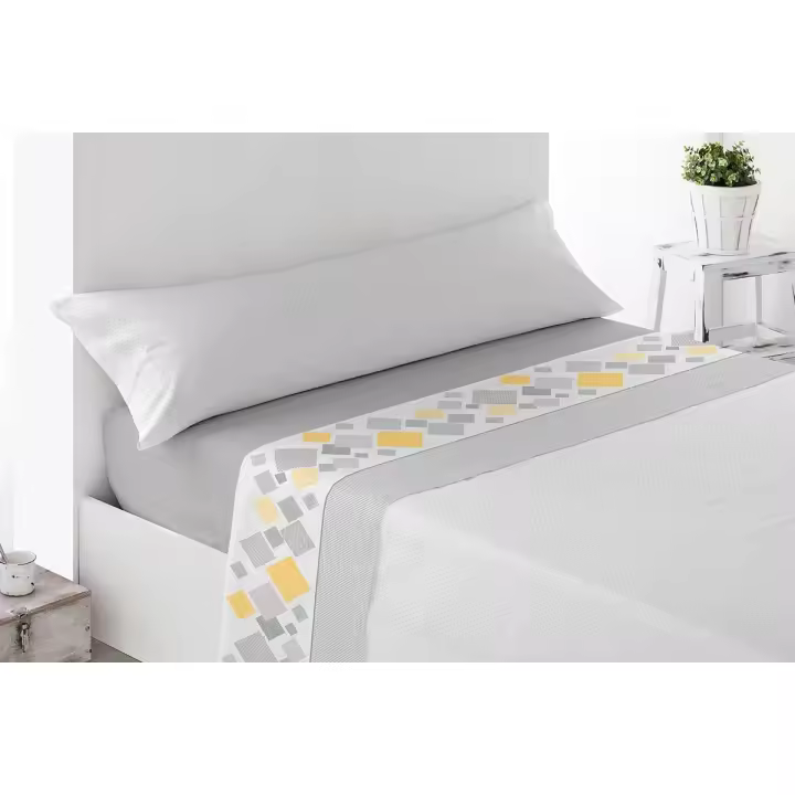 Juego de Sábanas Estampadas Miracle Home Ribas Gris - Suavidad Garantizada - 1