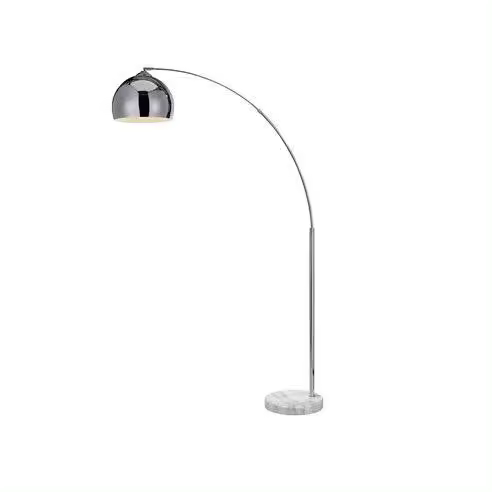 CRISTAL RECORD Lámpara de Pie Noova Cromada 1xe27 - Iluminación Led Interior y Exterior - 1