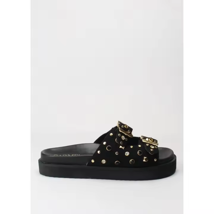 sandalia bio serraje negro CARMELA - 1