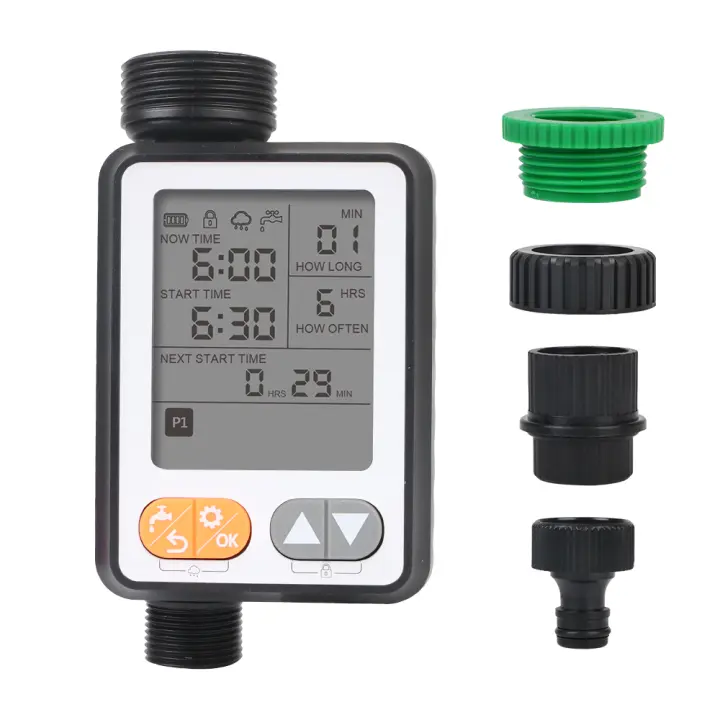 Controlador de Riego Automático y Manual Sensor de Lluvia Programador de Riego de Jardín - 1