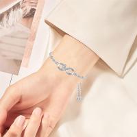 Pulsera Mujer Plata de Ley 925 Infinito Amor Pulseras de Zirconia Cúbica Corazón,Pulsera Mujer Plata de Ley 925 Infinito Pulseras Ajustable - details 2