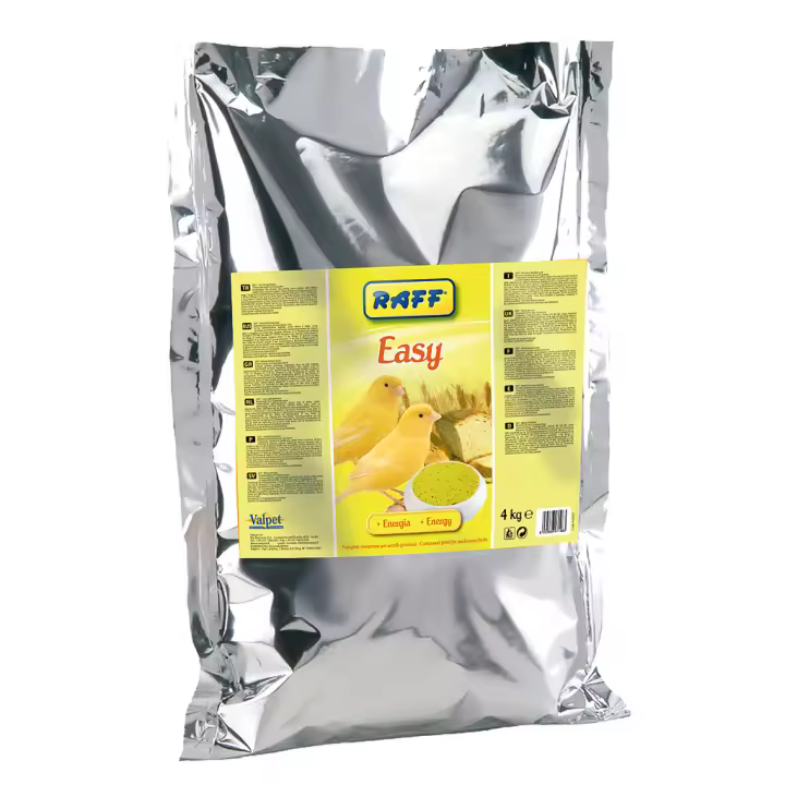 Pasta de Cria para Canarios Raff Easy Amarillo 4kg, Alimento para Aves, Rico en Nutrientes para una Dieta Completa y Equilibrada - 1