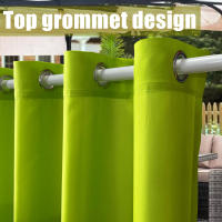 2-Pack Cortinas Impermeables Para Exteriores Con Tope De Grommets Ideal Para Decoración De Dormitorio Sala De Estar Porche Y Pergola - details 2