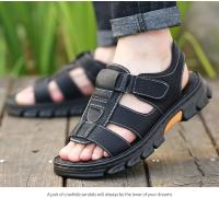 Sandalias Para Hombre Nuevas Zapatillas De Playa Cuero Tacones Antideslizantes Y Gruesos Verano Sandalias De Cuero Para Exteriores - details 9