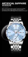 Reloj De Lujo PENGAGAR Para Hombre Resistente Al Agua Con Luminiscencia Fecha Día De La Semana Acero Inoxidable Reloj De Cuarzo Casual Con Caja - details 8