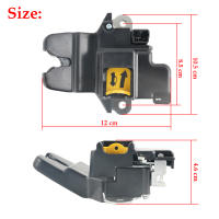 Cerradura De Maletero Trasero Para Hyundai Elantra 11-16 Sedán 11-14 Coupé Con Accionador 812303X010 81230-3X010 Material Plástico Y Metal Negro - details 1