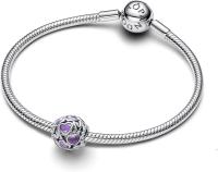 PANDORA Moments 793772 C01 Colgante de Corazón Abierto en Plata de Ley, compatible con Moments pulsera, 11,4x11,4x10,8mm, de Plata Ley, sin Gemas, viene con El original embalaje de Caja de Giunte. - details 1