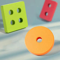 Juguetes Educativos Montessori Para Bebés Madera Colores Y Formas Bloques De Colorido Aprendizaje Para Niños Y Niñas Regalo De Cumpleaños - details 9