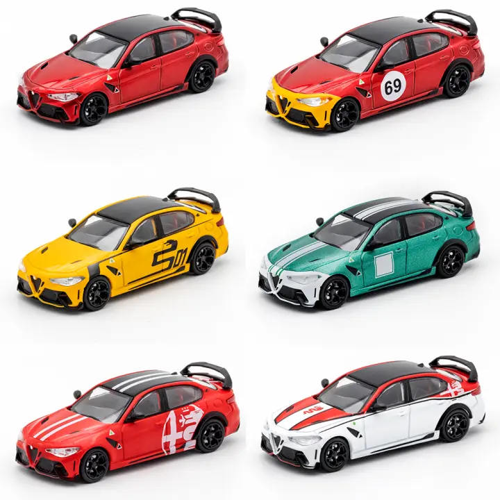 Alfa Romeo Giulia GTAm Modelo De Coche Deportivo Vintage DCT 1/64 Colección De Vehículos De Metal Para Adultos Juguete - 1