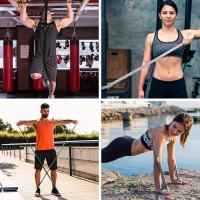 Set De Bandas De Resistencia Largas Para Gimnasio Ejercicios De Yoga Y Entrenamiento De Muslos Adecuado Para El Hogar - details 10