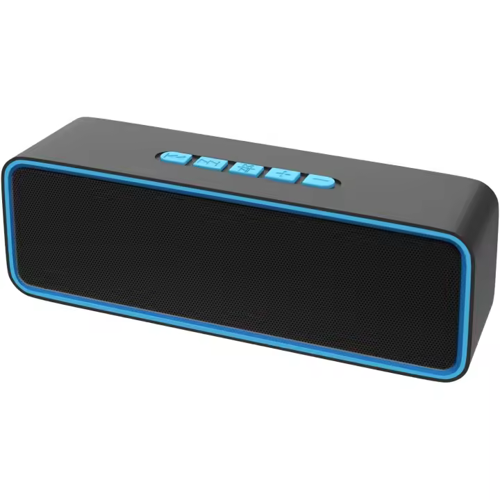 Altavoz Bluetooth portátil, Altavoz inalámbrico Bluetooth 5,0 with Graves Estéreo 3D Hi-Fi, Katería incorporada de 1500 mAh, Tiempo de reproducción 12H (Azul) - 1