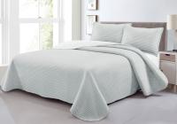 Colcha Bouti de Verano Reversible Lisa en Gris/Blanca   | Acolchada Fina y Termosellada | Incluye Fundas de Cojín Mommata - details 1