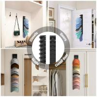 Organizador De Espacio Guarda Sombreros Y Toallas De Pared Montado Soporte De Gorras De Béisbol Para Armario Accesorios De Almacenamiento Ecológico Plástico M - details 9