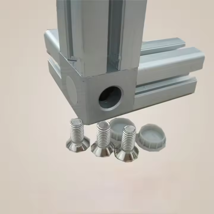 Conector De Esquina De Cubo De Aluminio 4PCS 2020 3030 Fijador De Perfil De Aluminio Para Uso Rápido Y Adecuado Para Trabajos De Metalworking - 1