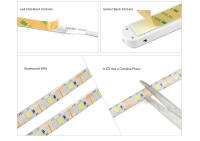 Tira De Luces LED Inalámbrica Con Sensor De Movimiento Impermeable 5V USB/Batería Para Iluminación De Escaleras Armario Cocina 1M 2M 3M Blanco Calido Y Frío - details 5