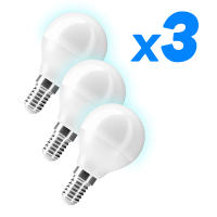 Pack de 3 bombillas led 6W blanco frío 6000K G45 rosca fina E14 | Lámpara no regulable luz fría | Suministros Castro - details 0