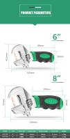 Llave De Monkey Ajustable LAOA 6 Pulgadas/8 Pulgadas Llave De Tubo Con Mango Corto Herramienta Manual Para Control De Aire - details 6