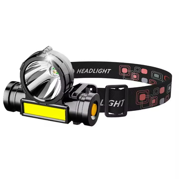Linterna Frontal LED Potente Torcha Recargable USB Impermeable Para Camping Y Pesca Luz De Cabecera Con Ángulo De Haz De 60° - 1