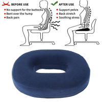 Cojín De Silla Universal De Comodidad Premium Para Motocicleta Y Coche Anti Hémorroides No Eslipiente Esponja Ortopédica Forma De Coccyx - details 3